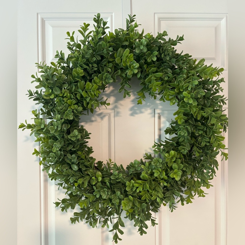 Artificial Boxwood Wreath